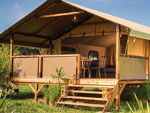 TENTE TOILE ET BOIS 6 personnes - Lodge Luxe 4 Pièces TENTE TOILE ET BOIS 6 personnes - Lodge Luxe 4 Pièces
