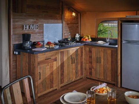TENTE TOILE ET BOIS 6 personnes - Lodge Luxe 4 Pièces TENTE TOILE ET BOIS 6 personnes - Lodge Luxe 4 Pièces