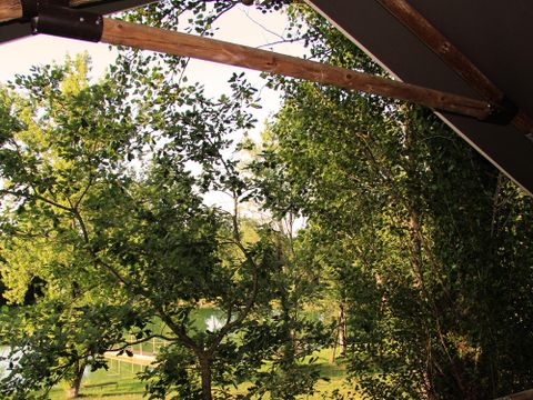 Tente en toile et en bois 4 personnes - Lodge Luxe 3 Pièces 4 Personnes