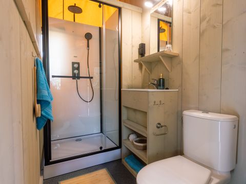 Tente en toile et en bois 4 personnes - Lodge Woody - 2 chambres - 4 personnes