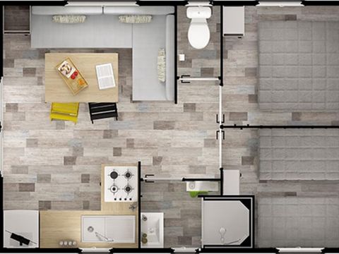 MOBILHOME 4 personnes - Mobil Home V.I.P. 2 Chambres 4 pers