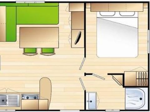 MOBILHOME 6 personnes - Mobil-Home Passion 2 chambres 4/6 pers