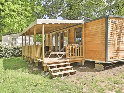 BUNGALOW 6 personnes - Mobil-home | Premium | 3 Ch. | 6 Pers. | Terrasse surélevée | Clim. | TV