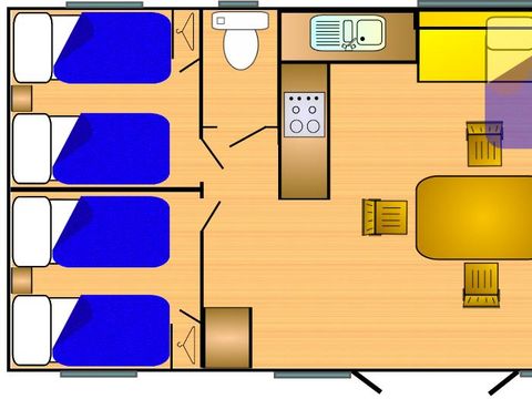 MOBILHOME 6 personnes - Grand 950-3 CD