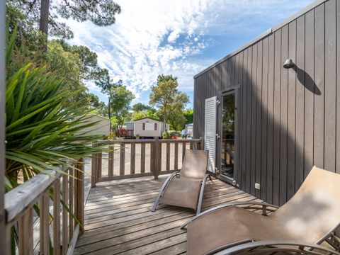 Mobilhome 4 personnes - VIP 2 chambres 33m² - Pack-Vip inclus (linge,tv,wifi...)