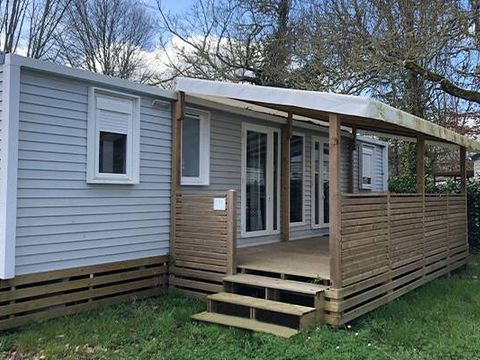 MOBILHOME 6 personnes - Premium | 3 Ch. | 6 Pers. | Terrasse surélevée | 2 SDB | Clim.