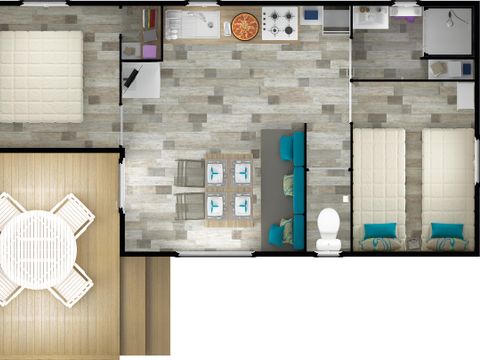 MOBILHOME 4 personnes - Bornéo