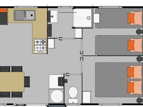 MOBILHOME 8 personnes - Padang Padang