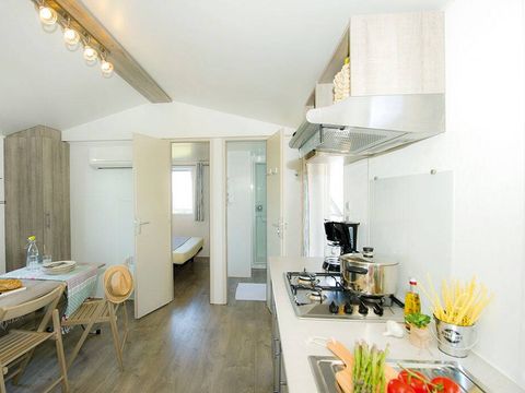 MOBILHOME 6 personnes - Comfort | 2 Ch. | 4/6 Pers. | Terrasse surélevée | Clim.