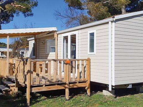 BUNGALOW 6 personnes - Mobil-home | Premium | 3 Ch. | 6 Pers. | Terrasse surélevée | Clim.