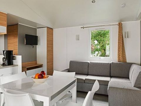 BUNGALOW 6 personnes - Mobil-home | Premium | 3 Ch. | 6 Pers. | Terrasse surélevée | Clim.