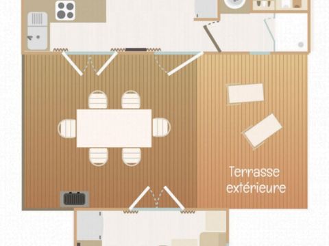 Mobilhome 6 personnes - Confort Duo