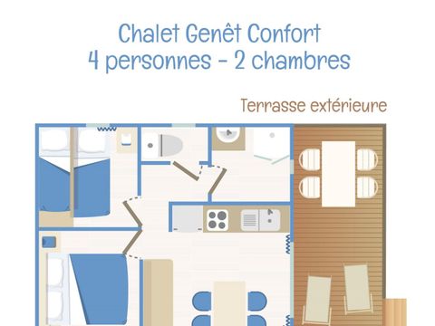 Chalet 5 personnes - Genêt Confort - 2 chambres