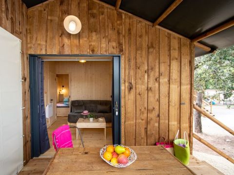 Chalet 7 personnes - 2 chambres 5/7 pers. clim tv 27m² + terrasse
