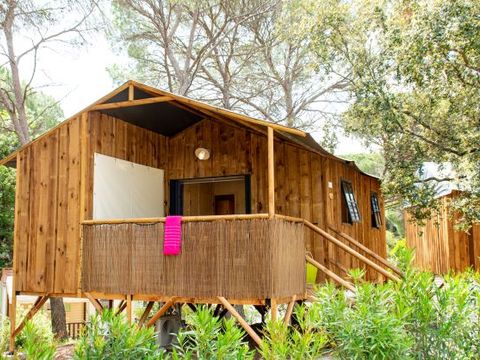 Chalet 7 personnes - 2 chambres 5/7 pers. clim tv 27m² + terrasse