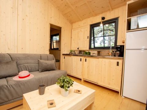 Chalet 7 personnes - 2 chambres 5/7 pers. clim tv 27m² + terrasse