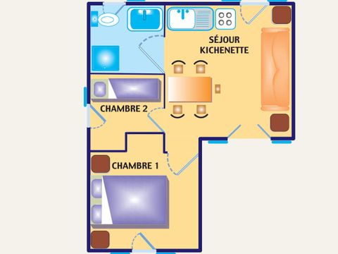 Villa 6 personnes - 4/6 pers.