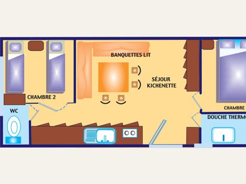 BUNGALOW 6 personnes - 4/6 pers