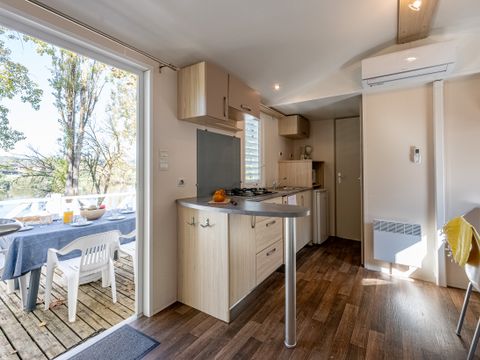 Mobilhome 6 personnes - 3 chambres climatisé en bord de Rivière (33 m²) n°3 à 5