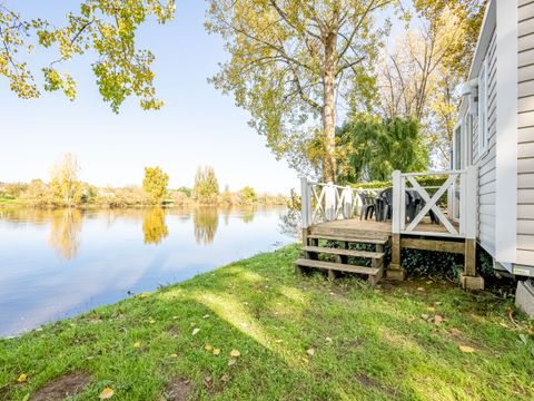 Mobilhome 6 personnes - 3 chambres en bord de Rivière, climatisé Dimanche/Dimanche (33 m²) n°3 à 5