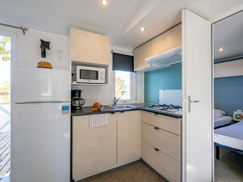 Mobilhome 6 personnes - 3 chambres en bord de Rivière - Climatisé Dimanche/Dimanche - 33 m² - N°3 à 5