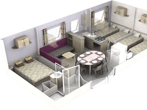 MOBILHOME 6 personnes - Cottage Family