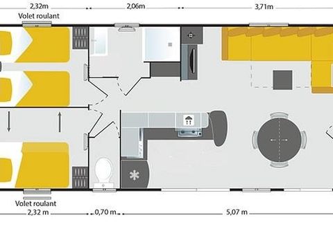 MOBILHOME 6 personnes - Cottage Family Prestige