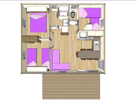 CHALET 6 personnes - Prestige (3 chambres) TV