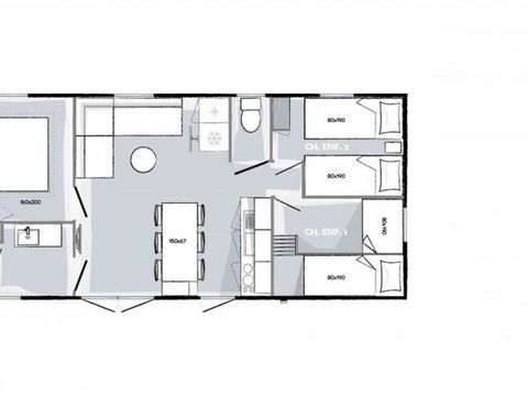 MOBILHOME 6 personnes - PRESTIGE S