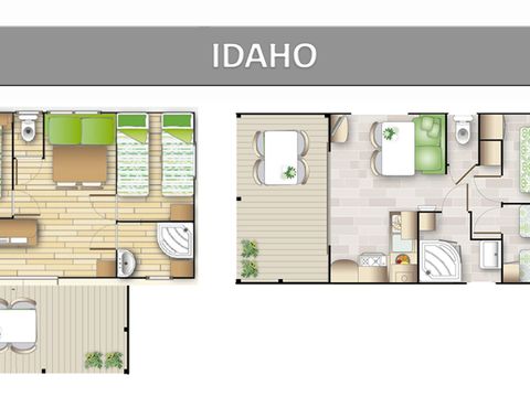 MOBILHOME 4 personnes - IDAHO STANDARD