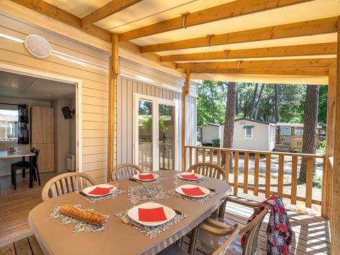 MOBILHOME 6 personnes - Confort TV 3ch -TV-terrasse couverte-plancha- 30m² | CONFORT