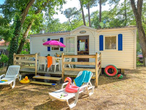 Mobilhome 4 personnes - Classique - 2 chambres - Sans - TV - -terrasse découverte-26m² - STANDARD