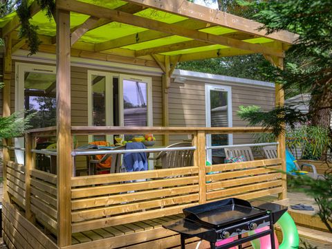 MOBILHOME 5 personnes - Premium PLUS 2ch 2 SDB-TV-LV-plancha-terrasse couverte-33m² | PREMIUM