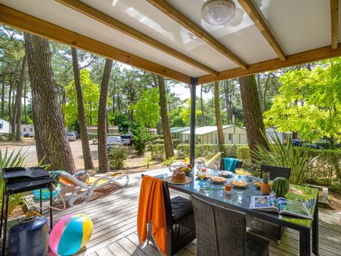 Chalet 6 personnes - Cottage Confort Clim - 3 chambres - CONFORT CLIM - 32 à 42m² - Clim - TV - Lave-vaisselle - Plancha