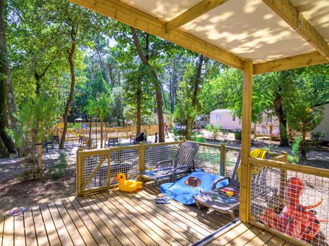 MOBILHOME 5 personnes - Family 2ch-CLIM-terrasse XXL couverte-TV-LV-plancha-28m² | PREMIUM