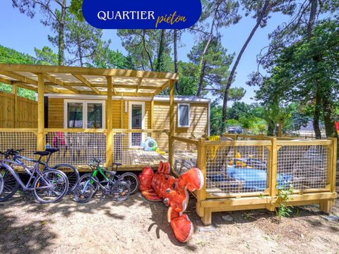 MOBILHOME 5 personnes - Family 2ch-CLIM-terrasse XXL couverte-TV-LV-plancha-28m² | PREMIUM