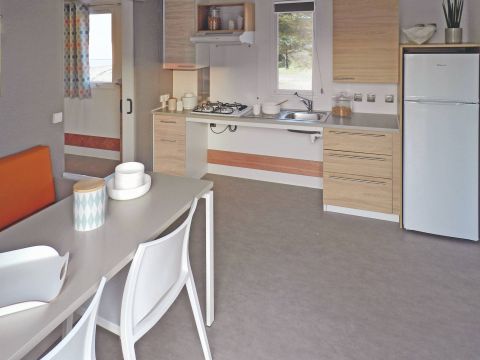 MOBILHOME 5 personnes - Life 2ch PMR- CLIM -TV-LV-plancha-32m²-terrasse couverte | PREMIUM 