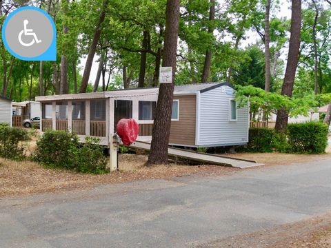 MOBILHOME 5 personnes - Life 2ch PMR- CLIM -TV-LV-plancha-32m²-terrasse couverte | PREMIUM 