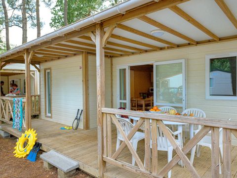 Chalet 7 personnes - 3 chambres - Sans - TV - -terrasse couverte- 32m² - STANDARD