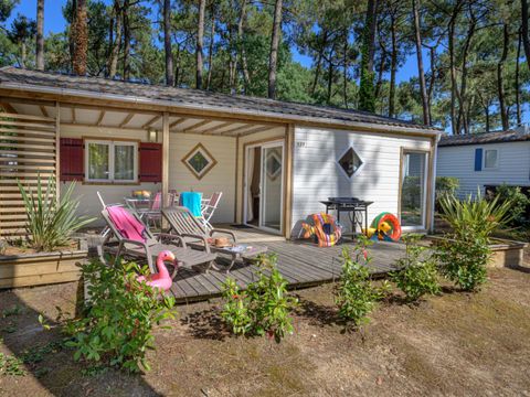 Chalet 4 personnes - Cottage Confort Clim - 2 chambres - CONFORT CLIM - 32 à 43m² - Clim - TV - Lave-vaisselle. - Plancha