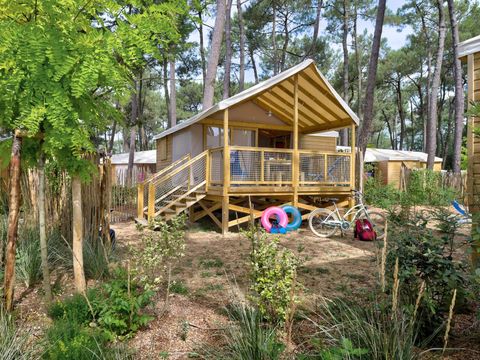 Lodge 5 personnes - Cosyflower - 2 chambres - -TV-plancha-terrasse couverte-28m² - CONFORT