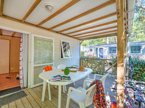 Chalet 4 personnes - 2 chambres - Sans - TV - Terrasse couverte-24m² - STANDARD