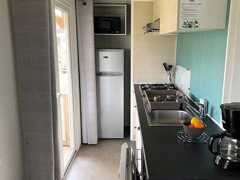 Bungalow 6 personnes - Mobil-home | Premium | 3 Ch. | 6 Pers. | Terrasse surélevée | Clim.