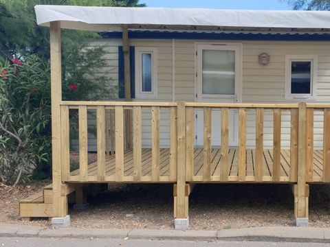 MOBILHOME 6 personnes - 003 (3 chambres, 1 salle d'eau) - TV - Terrasse couverte