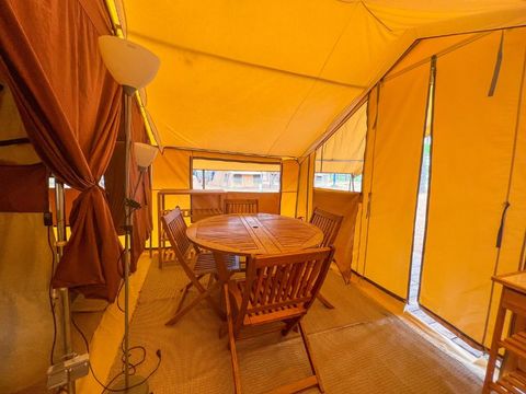 Tente en toile et en bois 4 personnes - Tente Toile & Bois, sans sanitaires