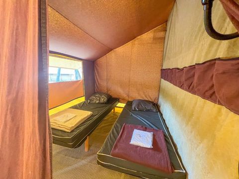 Tente en toile et en bois 4 personnes - Tente Toile & Bois, sans sanitaires