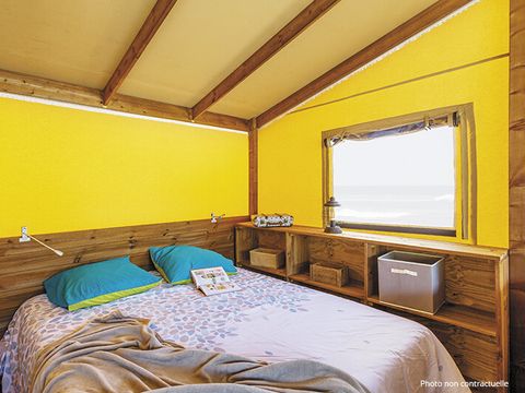 TENTE TOILE ET BOIS 5 personnes - Lodge Bohème - 2 chambres