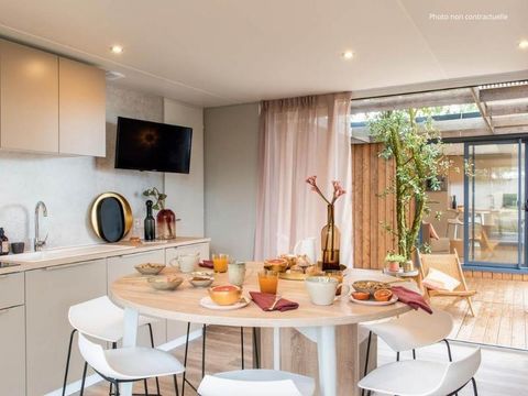 MOBILHOME 4 personnes - Cottage pool 2 chambres - Quartier réservé aux familles