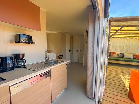 MOBILHOME 6 personnes - PRIVILEGE - CLIM - TV - LV -  Quartier Piétons