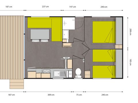 Mobilhome 5 personnes - Stella Maris